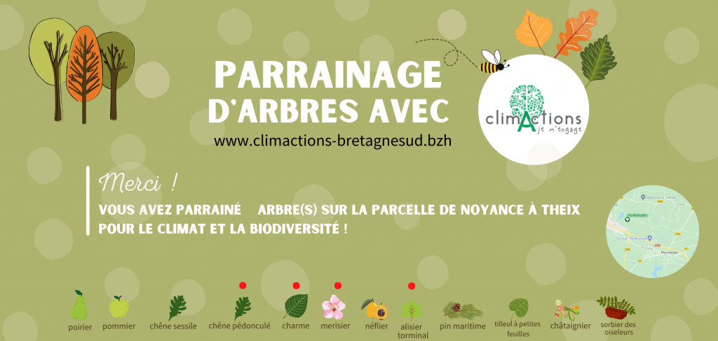 Bon de parrainage pour le programme de nouvelles forêts pour le climat et la biodiversité
