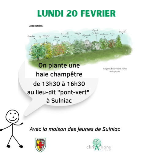 On plante une haie champêtre à Sulniac