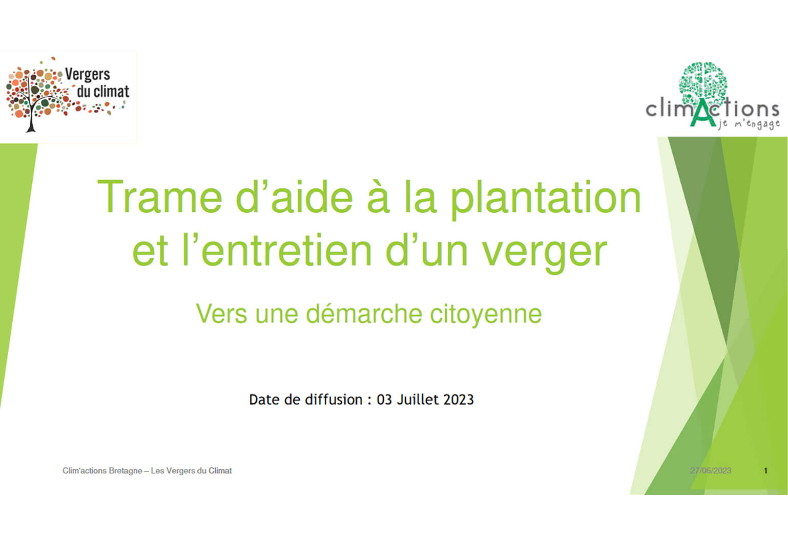 document d'aide pour la plantation et l'entretient d'un verger