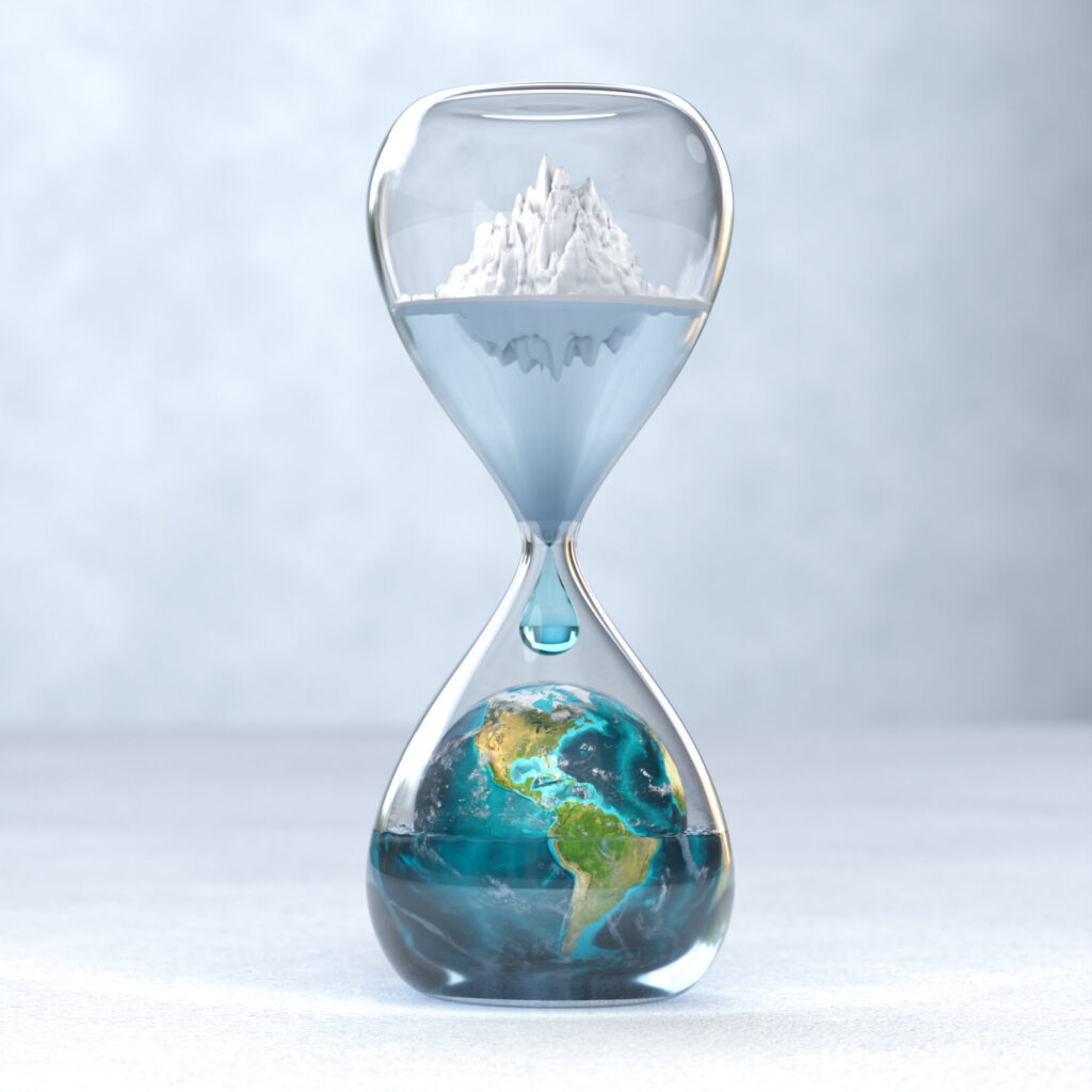 sablier changement climatique